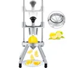 Vevor 6-section Commercial Easy Wedger Stainless Steel Blade Fruit Lime Slicer, Lemon Cutter For Home Bar  In Silver
