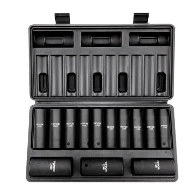 Vevor 6.3" Drive Bit Ratchet Tool Kit Case In Black