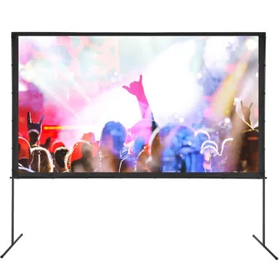 Vevor 63" X 109.45" Fixed Frame Projector Screen In White