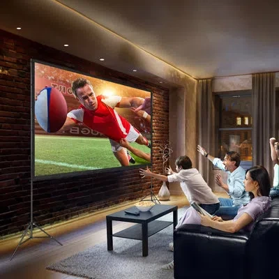 Vevor 63.78" X 108.45" Fixed Frame Projector Screen In White