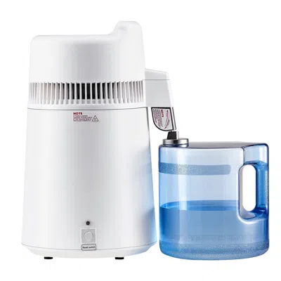 Vevor 6l Water Distiller Home Countertop Purifier Machine 900w Plastic Stainless Steel - White