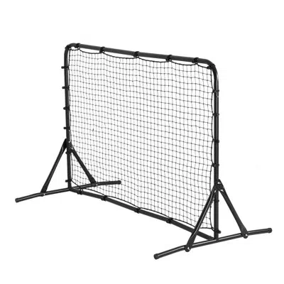 Vevor 6x4ft Soccer Rebound Trainer Soccer Training Equipment Double-sided Net In Black