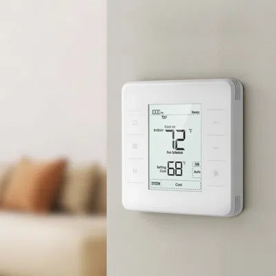 Vevor 7 Day Programmable Thermostat For Heat Pump Air Conditioner White