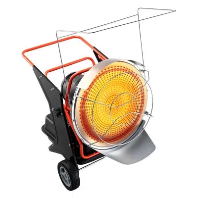 Vevor 70000 Btu Radiant Heater Kerosene Diesel With Temp Control For Industry In Black