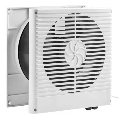 Vevor 7.5 Inch Room To Room Fan Through Wall Fan Ac Bi-directional Wind 180 Cfm In White