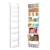 Vevor 8-tier Over The Door Pantry Organizer Hanging Storage Rack Adjustable Kitchen - White