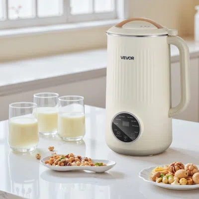 Vevor 8-in-1 Nut Milk Maker, 34 oz Soy Milk Maker With 180w Blending, For Homemade Oat, Nut, Soy, Juice, M In White