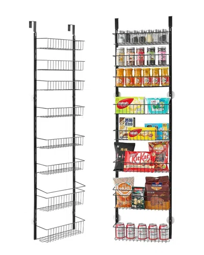 Vevor 8-tier Over-the-door Pantry Organizer In Black