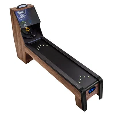 Vevor 9 Ft Roll & Score Arcade Game Table Led Electronic Scorer Home Game Room 4 Balls