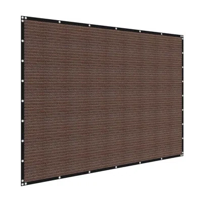 Vevor 90% Sun Shade Cloth,pergola Shade Cover With Stainless Steel Grommets, Sun Shades Canopy Privacy Scr In Brown