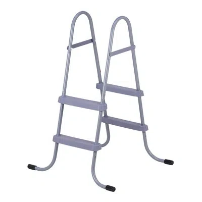 Vevor Above Ground Pool Ladder, 2-step Steel A-frame Swimming Pool Stairs For 33 In High Wall, 300 Lbs Cap In Gray