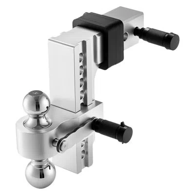 Vevor Adjustable Trailer Hitch 2.5" Receiver 8" Drop Tri-ball Hitch 18500 Lbs