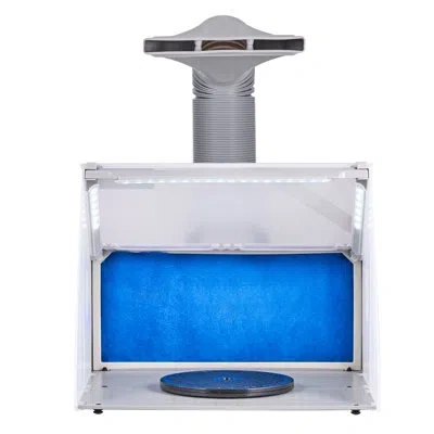 Vevor Airbrush Spray Booth Portable Hobby Airbrush Paint Spray Booth For Models In White