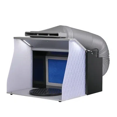 Vevor Airbrush Spray Booth, Portable Hobby Airbrush Paint In White