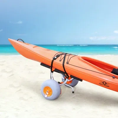 Vevor Aluminum Alloy Kayak Cart In Black;orange