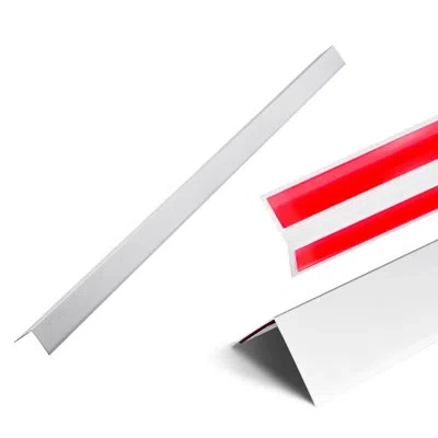 Vevor Aluminum Alloy Wall Corner Protector 2x2x48 Inch With 3m Tape In Silver