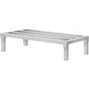 Vevor Aluminum Dunnage Rack Stationary Dunnage Rack 36' X 20' X 8' Storage Rack - Silver In White