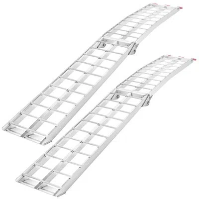 Vevor Aluminum Foldable 89'' L Threshold Ramp In Silver