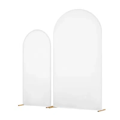 Vevor Arch Backdrop Stand, Set Of 2, 7.2 Ft And 6 Ft, Stable Structure, Easy Assembly,  Arch Backdrop Stan In Gold