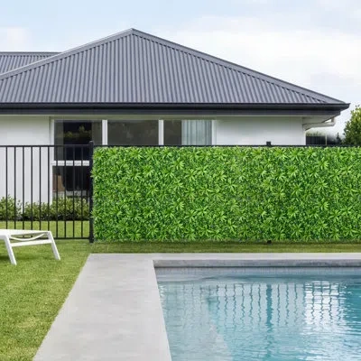 Vevor Artificial Plant Wall, 40 X 120 In Artificial Boxwood Panels, Sun Protection Greenery Backdrop Priva