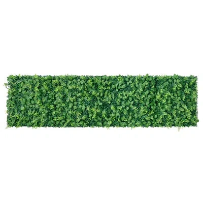 Vevor Artificial Plant Wall, Each Panel 2 X 8 Ft Artificial Boxwood Panels, Sun Protection Greenery Backdr