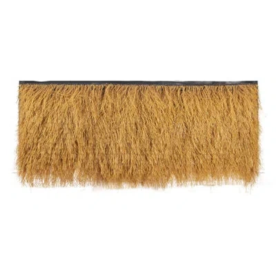 Vevor Artificial Thatch Grass Roof Roll 1.6 X 19.7 Ft Tiki Hut Bar Skirt Roof Décor In Black;yellow