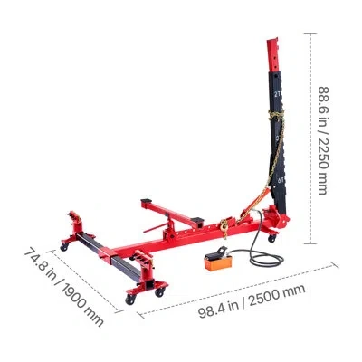 Vevor Auto Body Frame Puller Straightener 6t Car Frame Machine 3t Airbag Jack