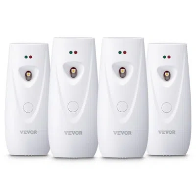 Vevor Automatic Air Freshener Spray Dispenser, Wall Mounted Or Free Standing, Battery Operated, Multiple T In White