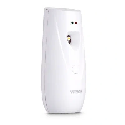 Vevor Automatic Air Freshener Spray Dispenser, Wall Mounted Or Free Standing, Battery Operated, Multiple T In White