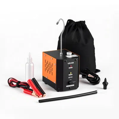 Vevor Automotive Smoke Machine Leak Detector, Dc 12v Evap Vacuum Diagnostic Tester With Built-in Air Pump, In Black