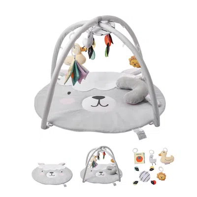 Vevor Baby Play Gym Mat Tummy Time Activity Mat With 5 Sensory Toys 39.1" X 32.7"