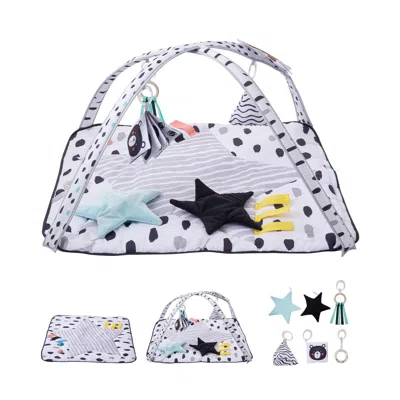 Vevor Baby Play Gym Mat Tummy Time Activity Mat With 6 Sensory Toys 34.4" X 34.4"