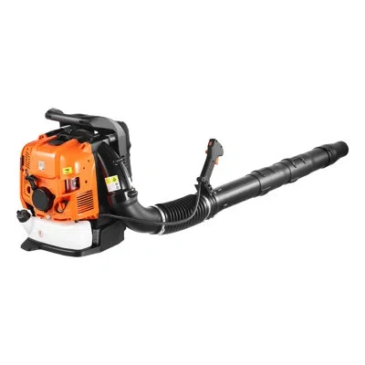 Vevor Backpack Leaf Blower, 75.6cc 4-stroke Engine Gas Powered Leaf Blower With 1.8l Fuel Tank, 615 Cfm Ai In Black
