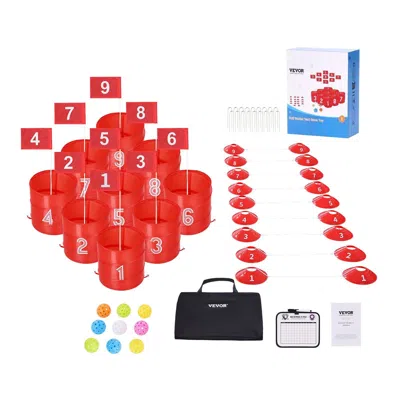 Vevor Backyard Golf Game 9 Hole Portable Outdoor Bucket Golf Game For Kids And Adults
