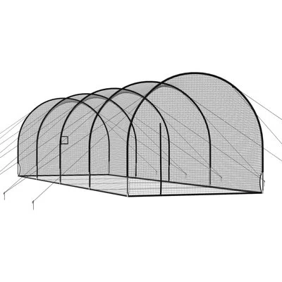 Vevor Baseball Batting Cage, 40.0 X 12.1 X 10.0 Ft Freestanding Portable Batting Cage, Hitting Cages With  In Black