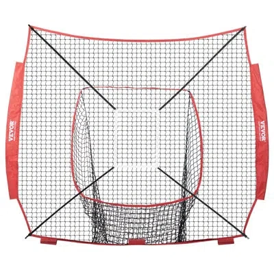 Vevor Baseball Softball Practice Net Without Frame In Black;orange