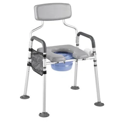 Vevor Bedside Commode Chair 4-in-1 Raised Toilet Seat 500 Lbs Adjustable Height In No