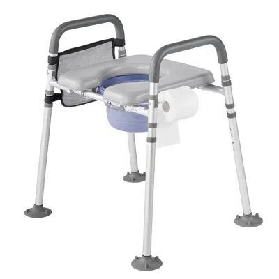 Vevor Bedside Commode Chair 4-in-1 Raised Toilet Seat Adjustable Height 500 Lbs In No