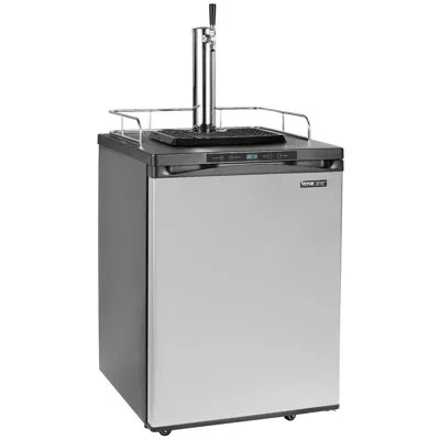 Vevor Beer Kegerator Draft Beer Dispenser Full Size Keg Refrigerator Single Tap In Black
