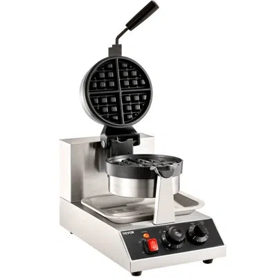 Vevor Belgian Waffle Maker In Silver;black