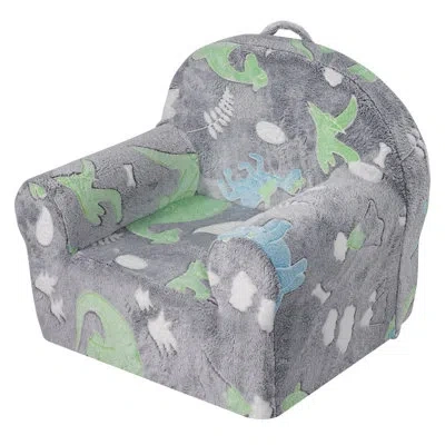 Vevor Boneless Toddler Chair Glow In The Dark Plush Baby Chair Playroom Furniture Grey In Green;gray