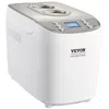 Vevor Bread Maker, 15-in-1 3lb Dough Machine, Nonstick Ceramic Pan Automatic Breadmaker With Gluten Free S In White
