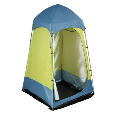 Vevor Camping Shower Tent, 1 Room, Portable Privacy Tent Changing Room With Ground Stakes, Ropes, Carry Ba In Blue;green