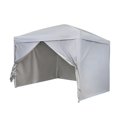 Vevor Canopy Sidewalls, Fit For 10 X 10 Ft Pop Up Canopy Tent, Tent Side Walls With Waterproof And Sunligh In White
