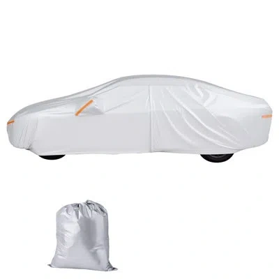 Vevor Car Cover, Car Cover Waterproof For Toyota Rav4 Compact Suv, Custom-fit All Weather Sun Rain Wind Fr In White