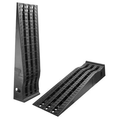 Vevor Car Ramps, 13000 Lbs Gvw Capacity, 6.3 In Lift Height, Portable High Profile Car Service Ramps For H In Matte Black