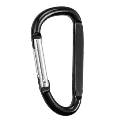 Vevor Caribeaner Clip Spring Snap Hook Keyring Camping Sports Karabiner In Black;silver
