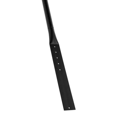 Vevor Cast Iron Sign Post, 4 Ft Portable Heavy-duty Steel Post Sign Holder With Hard Plastic Base & Wheels In Black