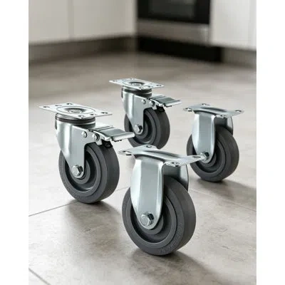 Vevor Caster Wheels, 5 Inch Heavy Duty Casters, Compatible With Insulated Food Pan Carrier In Multi
