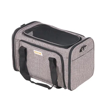 Vevor Cat Carrier With Wheels, Airline Approved Rolling Pet Carrier With Telescopic Handle And Shoulder St In Pink